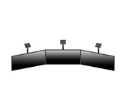 Multibrackets M Menu Board Pro 3-Screen Curved Ceiling Mount For 40"-65" Screen | VESA 600x400 Ceiling Mount Bracket Multibrackets