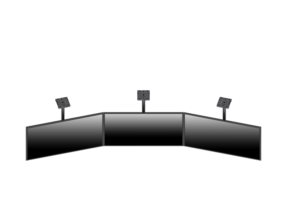 Multibrackets M Menu Board Pro 3-Screen Curved Ceiling Mount For 40"-65" Screen | VESA 600x400