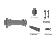Multibrackets Fixed 40" - 100" Pro Series Menu Board Wall Bracket For 1 Screen Wall Mount Bracket Multibrackets
