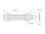 Multibrackets Fixed 40" - 100" Pro Series Menu Board Wall Bracket For 1 Screen Wall Mount Bracket Multibrackets