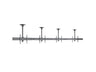 Multibrackets M Menu Board 4-Screen Curved Ceiling Mount For 40"-65" Screen | VESA 600x400