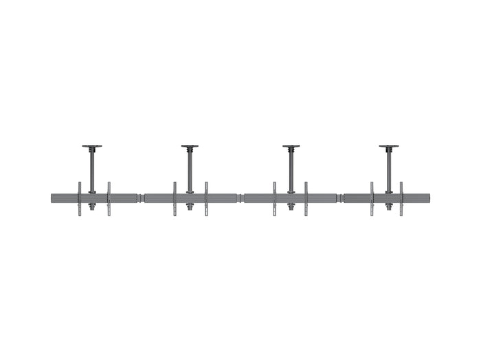 Multibrackets M Menu Board 4-Screen Curved Ceiling Mount For 40"-65" Screen | VESA 600x400 Ceiling Mount Bracket Multibrackets