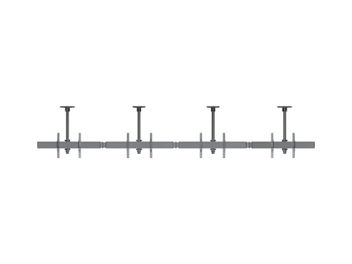 Multibrackets M Menu Board 4-Screen Curved Ceiling Mount For 40"-65" Screen | VESA 600x400 Ceiling Mount Bracket Multibrackets