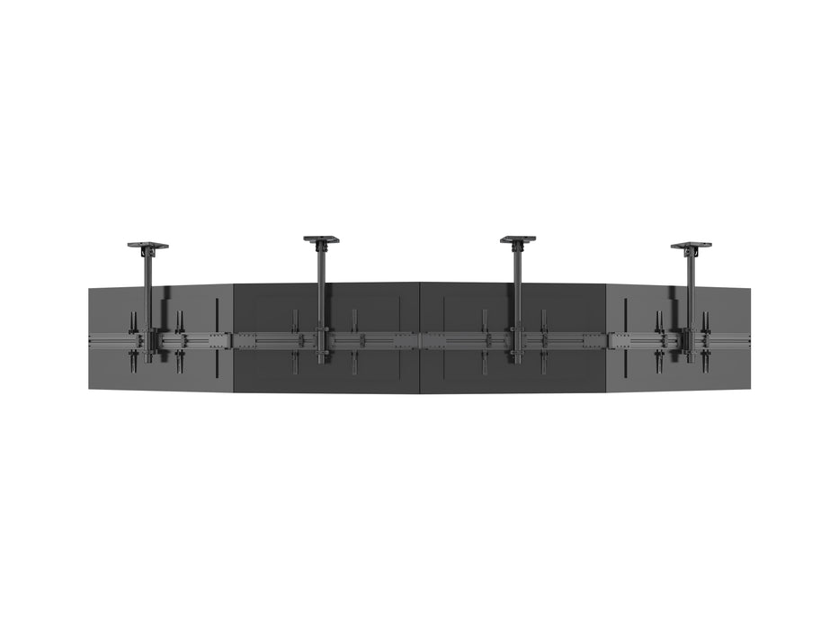 Multibrackets M Menu Board 4-Screen Curved Ceiling Mount For 40"-65" Screen | VESA 600x400
