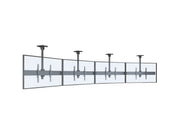 Multibrackets M Menu Board 4-Screen Curved Ceiling Mount For 40"-65" Screen | VESA 600x400 Ceiling Mount Bracket Multibrackets