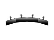 Multibrackets M Menu Board 4-Screen Curved Ceiling Mount For 40"-65" Screen | VESA 600x400 Ceiling Mount Bracket Multibrackets