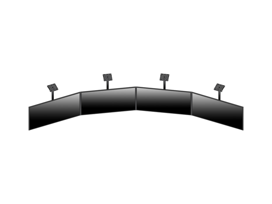 Multibrackets M Menu Board 4-Screen Curved Ceiling Mount For 40"-65" Screen | VESA 600x400