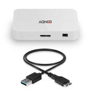 Lindy 4 Port USB 3.0 Hub | 43143 USB Hub & Docking Station Lindy