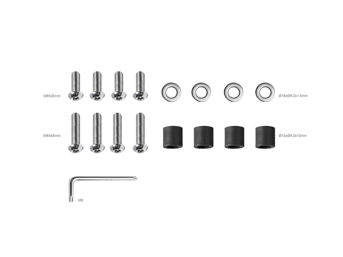 Multibrackets M Safety Anti Theft Screws Pack - M8 Mounting Accessory Multibrackets
