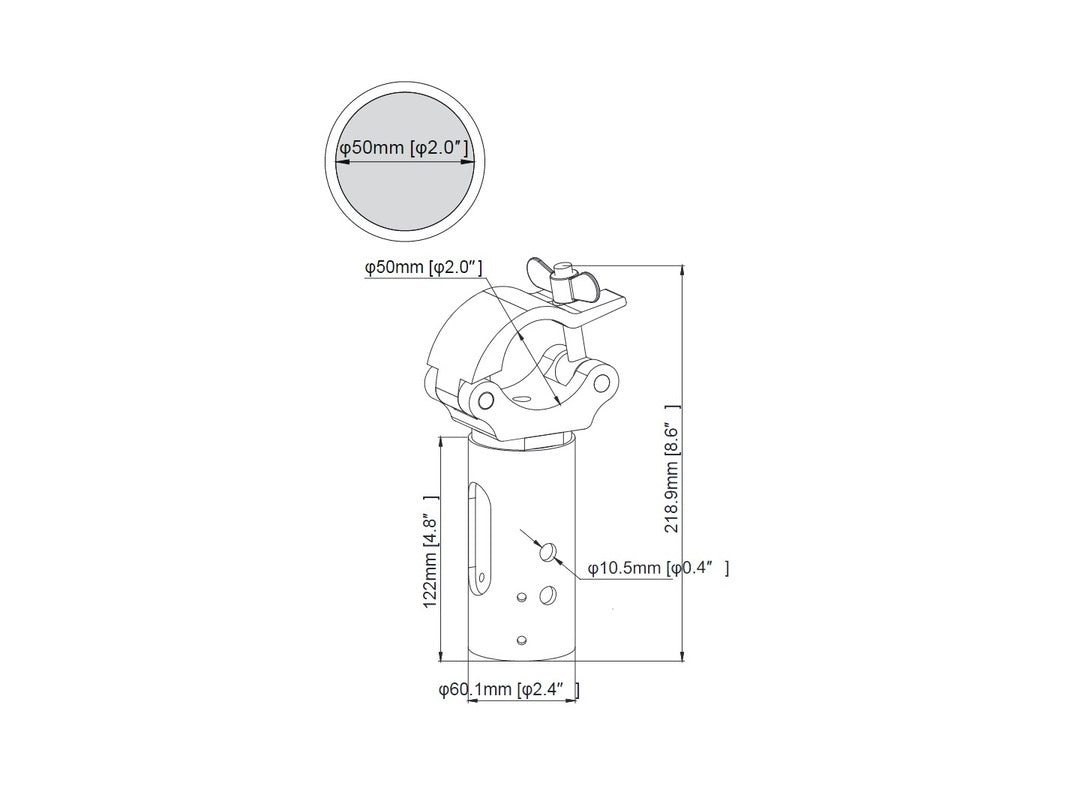 Multibrackets M Pro Series Truss Clamp - (45-51mm) Mounting Accessory Multibrackets