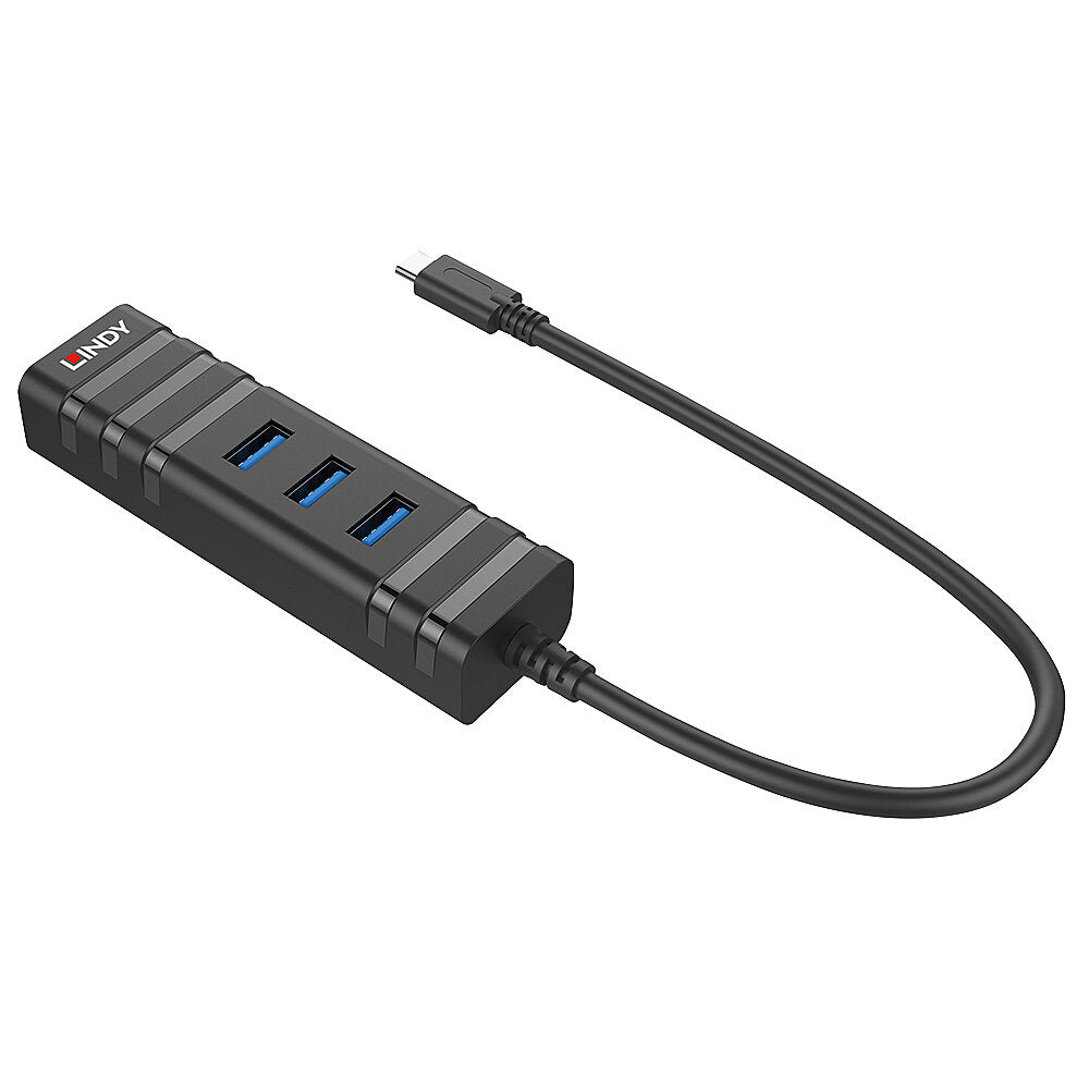 Lindy USB 3.2 Type C Hub & Gigabit Ethernet Converter | 43249 USB Hub & Docking Station Lindy