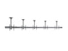 Multibrackets M Menu Board Pro 5-Screen Ceiling Mount For 40"-65" Screen | VESA 600x400