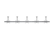 Multibrackets M Menu Board Pro 5-Screen Ceiling Mount For 40"-65" Screen | VESA 600x400 Ceiling Mount Bracket Multibrackets