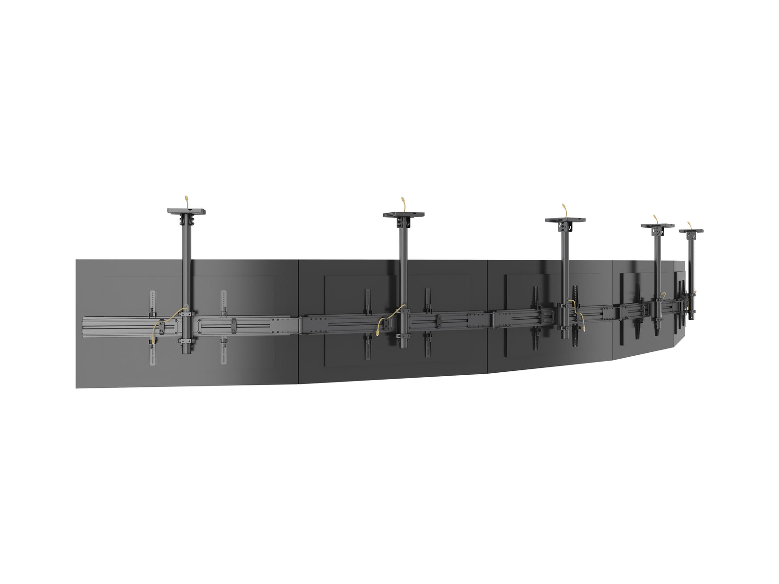 Multibrackets M Menu Board Pro 5-Screen Ceiling Mount For 40"-65" Screen | VESA 600x400 Ceiling Mount Bracket Multibrackets