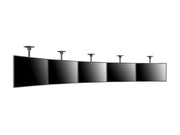 Multibrackets M Menu Board Pro 5-Screen Ceiling Mount For 40"-65" Screen | VESA 600x400 Ceiling Mount Bracket Multibrackets
