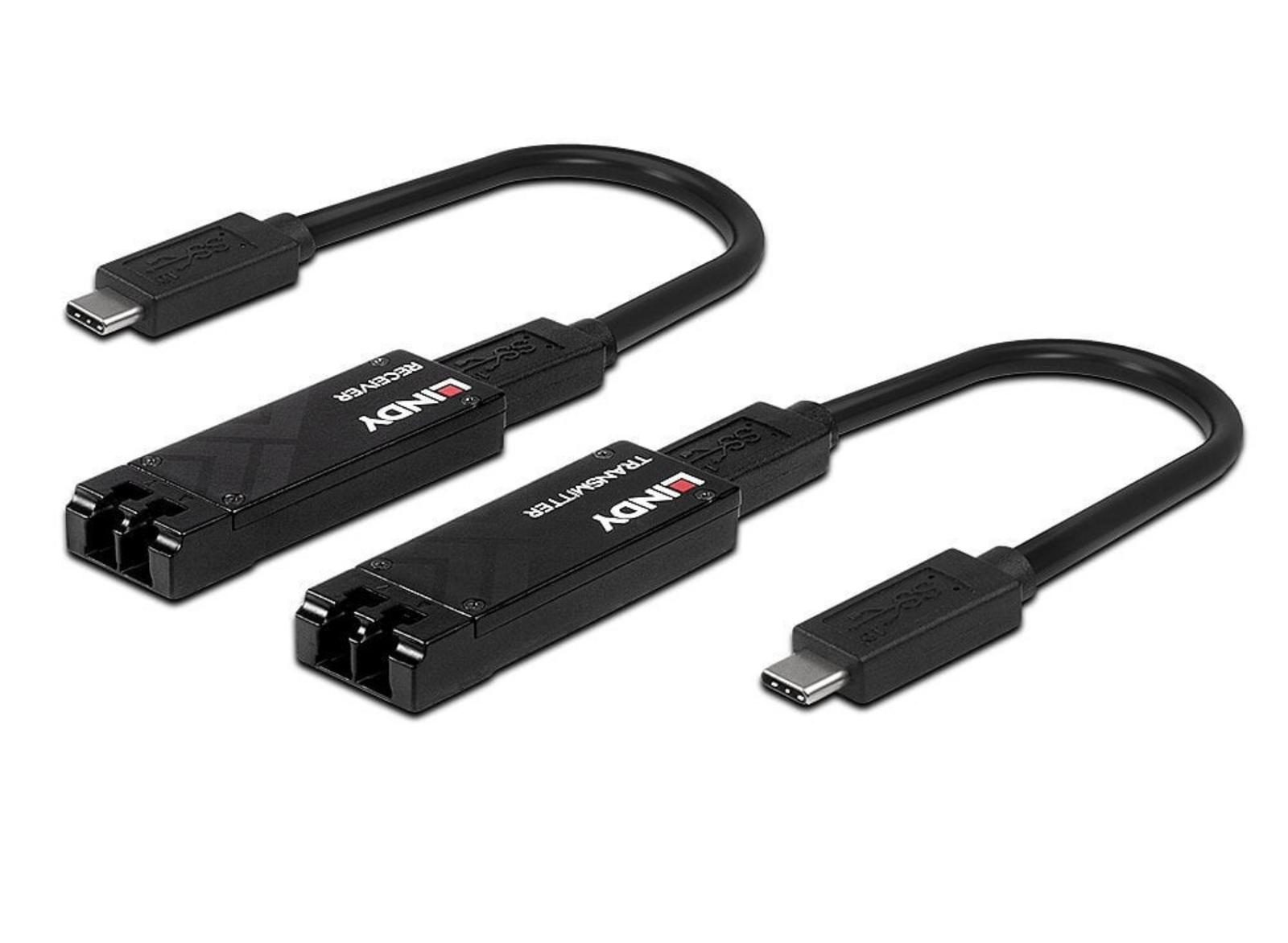 Lindy 100m Fibre Optic USB 3.2 Type C Extender | 43312 AV Extender Lindy