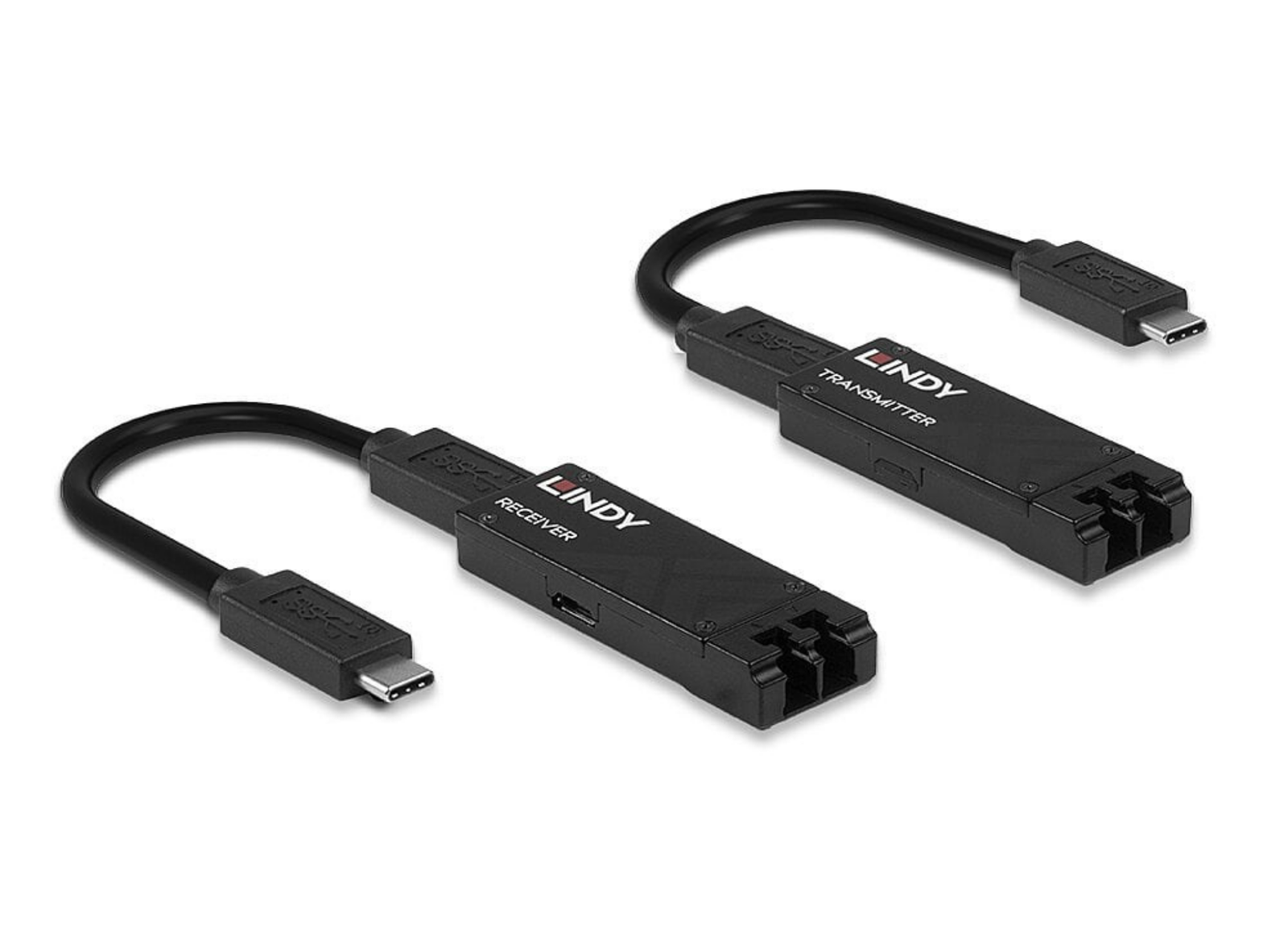 Lindy 100m Fibre Optic USB 3.2 Type C Extender | 43312 AV Extender Lindy