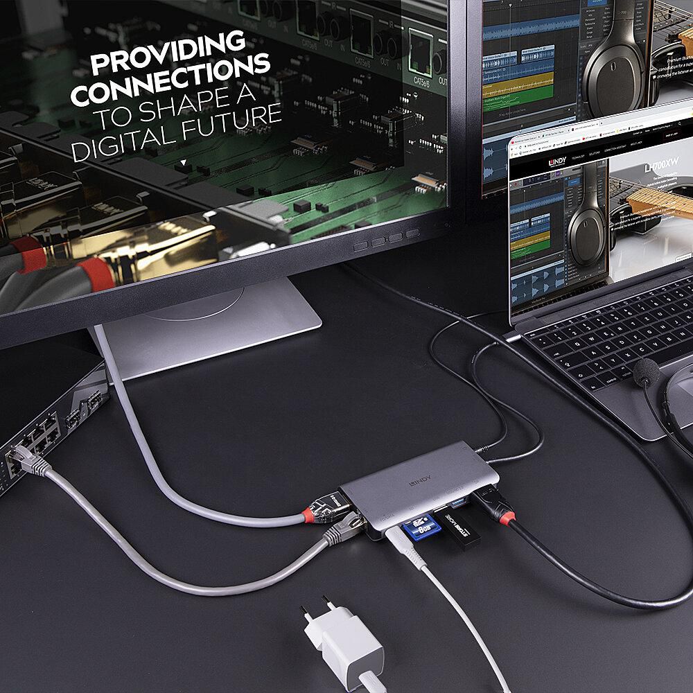 Lindy Usb 3.2 Type C Laptop Mini Dock | 43323 USB Hub & Docking Station Lindy