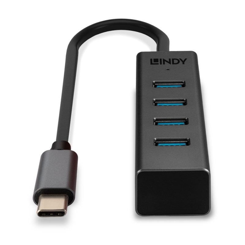 Lindy 4 Port USB 3.2 Type C Hub | 43325 USB Hub & Docking Station Lindy