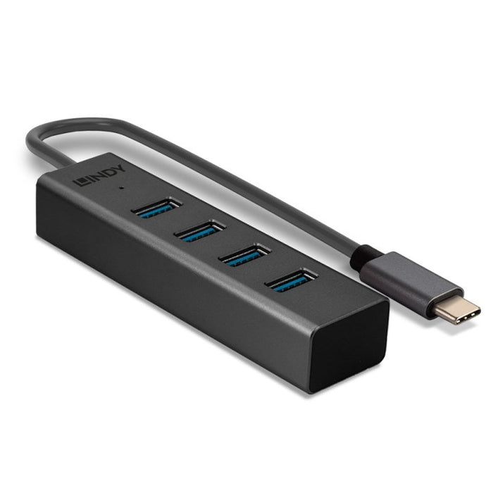 Lindy 4 Port USB 3.2 Type C Hub | 43325 USB Hub & Docking Station Lindy