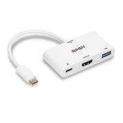 Lindy USB 3.2 Type C to HDMI Converter with USB Type A Port and Power Delivery | 43340 Adapter / Converter Lindy