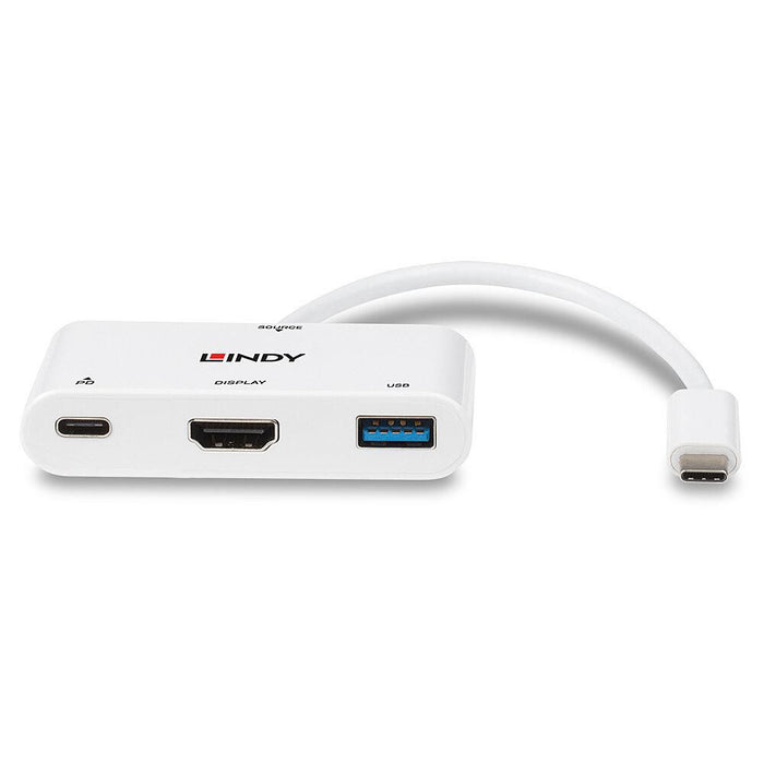 Lindy USB 3.2 Type C to HDMI Converter with USB Type A Port and Power Delivery | 43340 Adapter / Converter Lindy