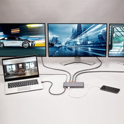 Lindy DST-Pro 5K XT, USB-C Laptop Docking Station | 43349 USB Hub & Docking Station Lindy