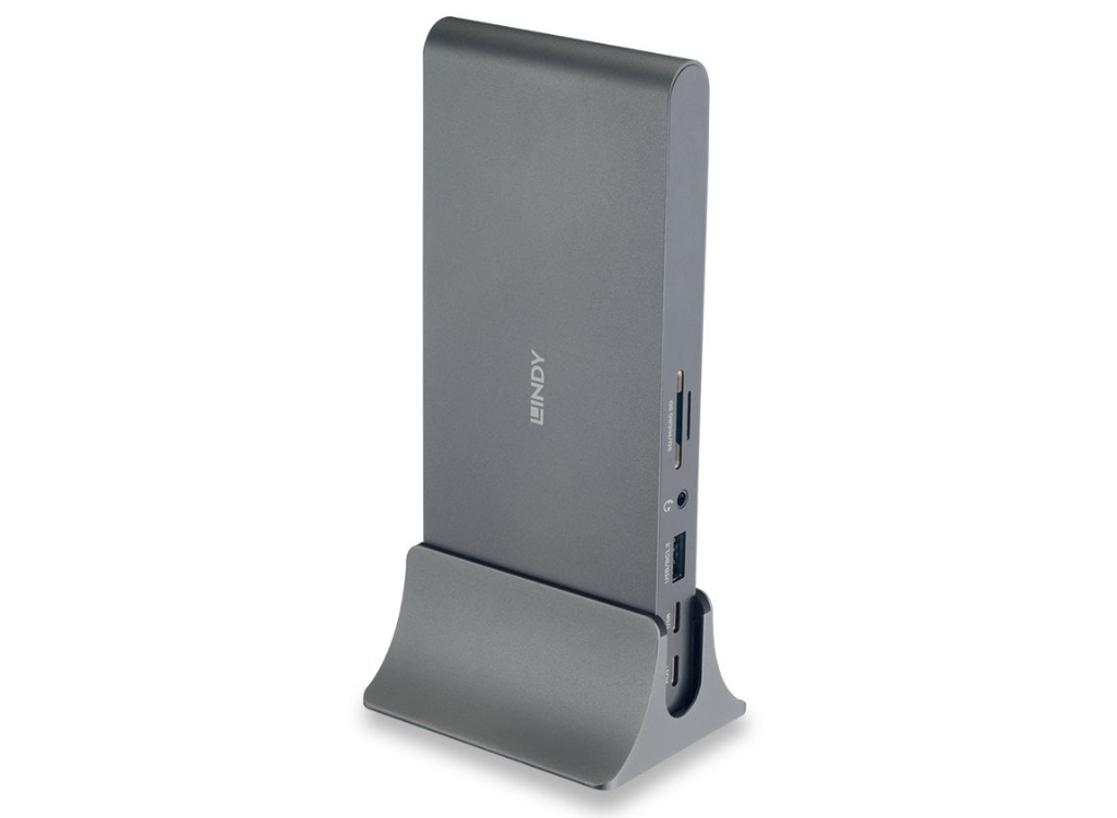 Lindy DST-Pro 5K XT, USB-C Laptop Docking Station | 43349 USB Hub & Docking Station Lindy