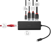 Lindy DST-Mini USB-C Laptop Mini Docking Station | 43358 USB Hub & Docking Station Lindy