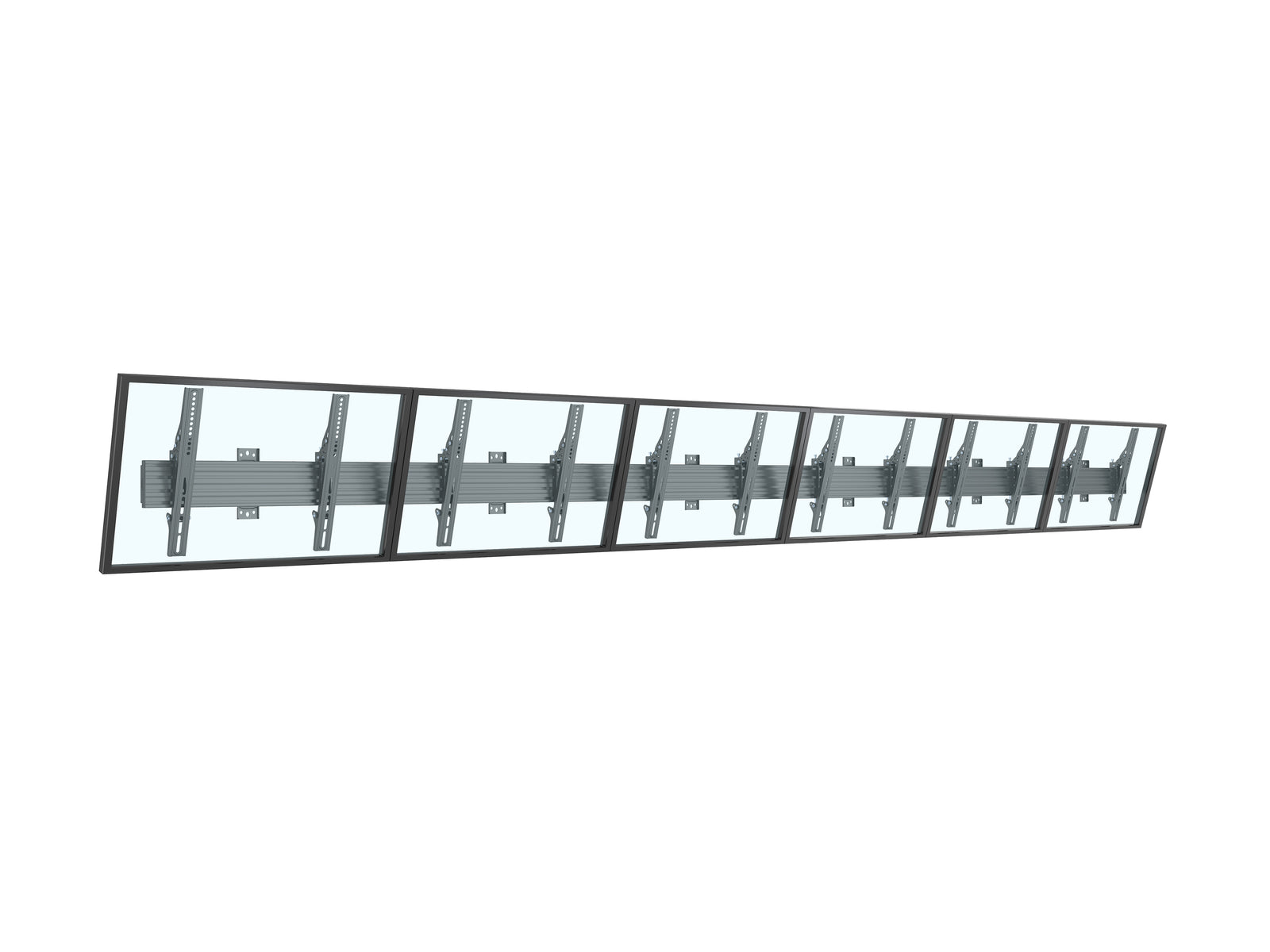 Multibrackets M Wallmount Pro MBW6U 6-Screen Wall Mount For 40"-65" Screen | VESA 400x400 Wall Mount Bracket Multibrackets