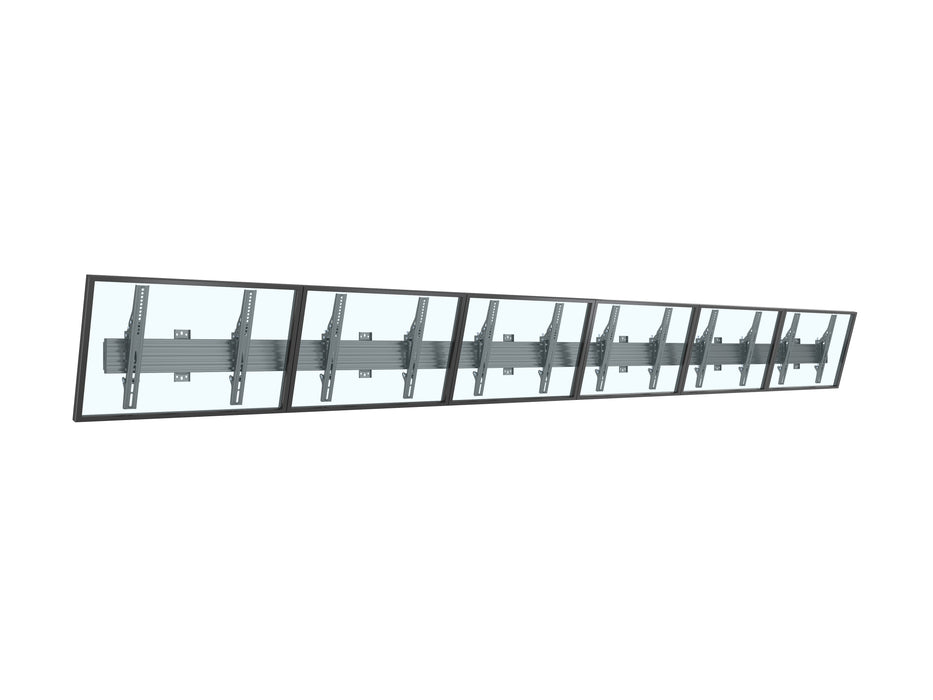 Multibrackets M Wallmount Pro MBW6U 6-Screen Wall Mount For 40"-65" Screen | VESA 400x400 Wall Mount Bracket Multibrackets