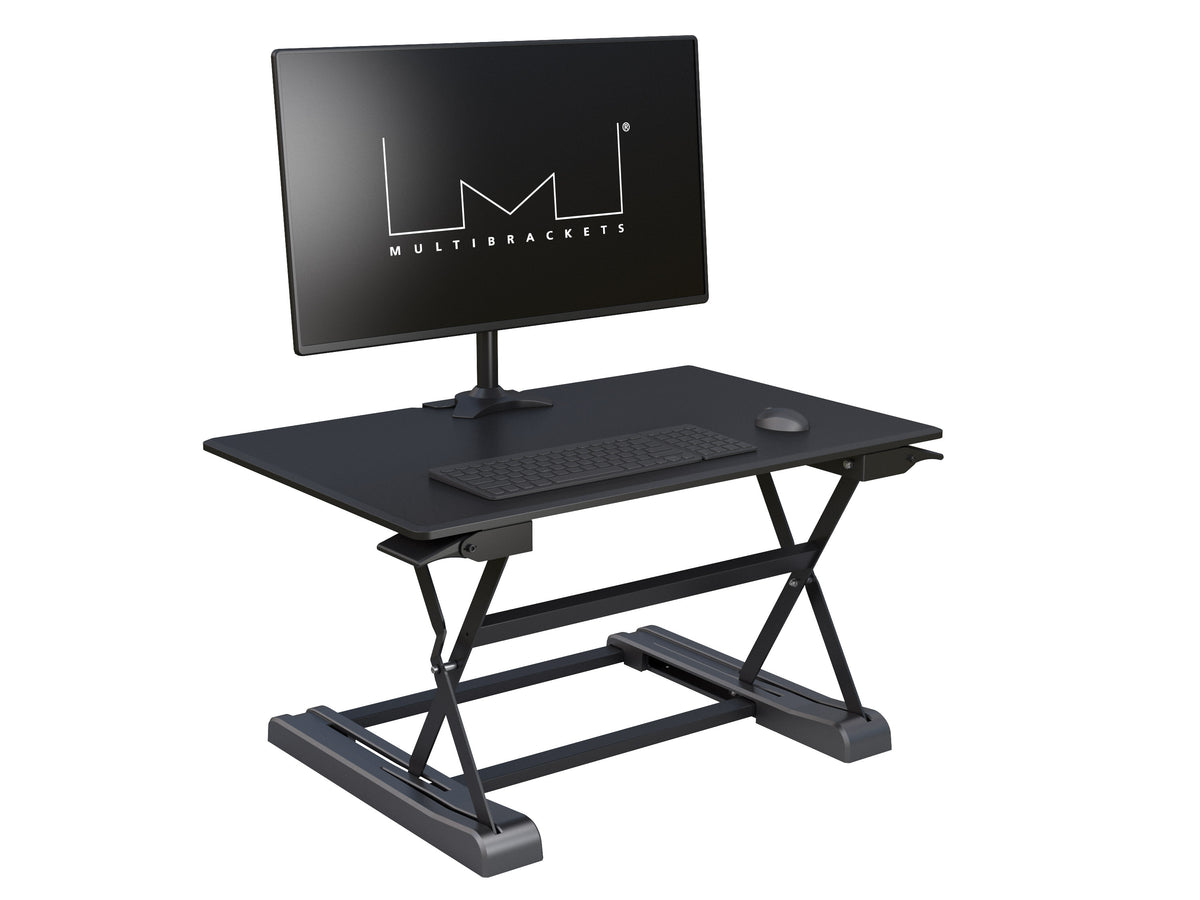 Multibrackets M Deskstand Workstation I Sit-Stand Desk Converter for 15"-27" Screens | 7350073734337 Workstation Multibrackets