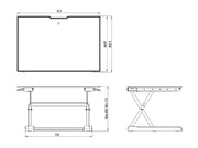 Multibrackets M Deskstand Workstation I Sit-Stand Desk Converter for 15"-27" Screens | 7350073734337 Workstation Multibrackets