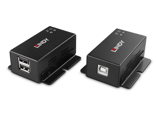 Lindy 50m 2 Port USB 2.0 Cat. 6 Extender | 43386 Lindy Network Extenders Lindy