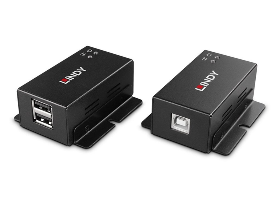 Lindy 50m 2 Port USB 2.0 Cat. 6 Extender | 43386 Lindy Network Extenders Lindy