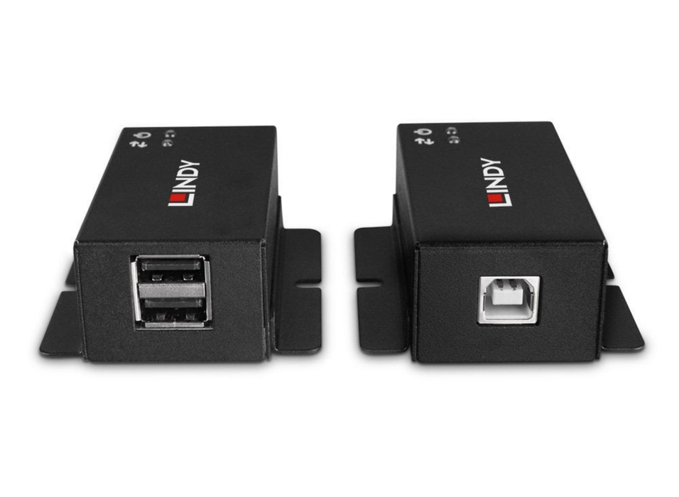 Lindy 50m 2 Port USB 2.0 Cat. 6 Extender | 43386 Lindy Network Extenders Lindy