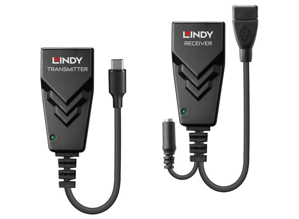 Lindy 100m USB 2.0 Type C Cat.6 Extender | 43390 Lindy Network Extenders Lindy
