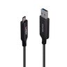 Lindy 25m USB 3.2 5Gbps Type A to C Fibre Optic Hybrid Cable | 43396