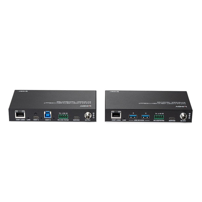Lindy 100m Cat.6A 2 Host USB 3.2 Gen 1 HDBaseT Extender | 43421 Lindy Network Extenders Lindy