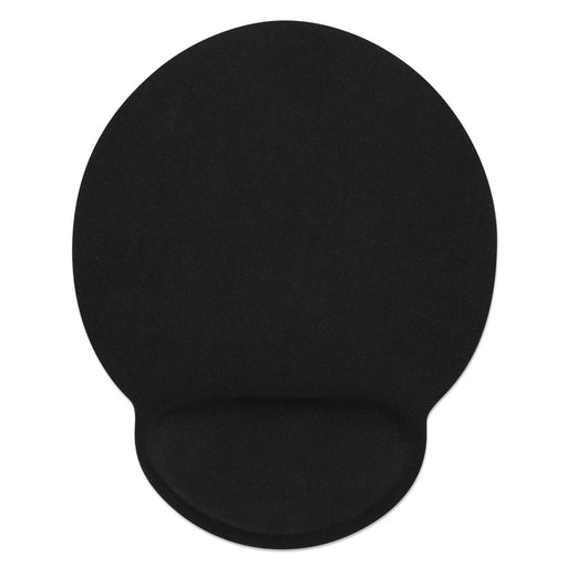 Manhattan 434362 Wrist Gel Support Pad And Mouse Mat Black