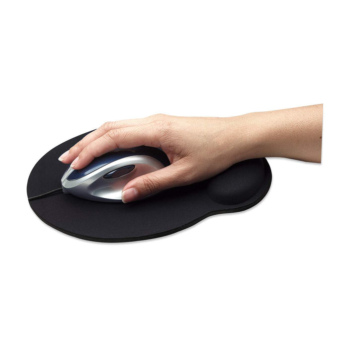 Manhattan 434362 Wrist Gel Support Pad And Mouse Mat Black Manhattan Mouse Pads Manhattan