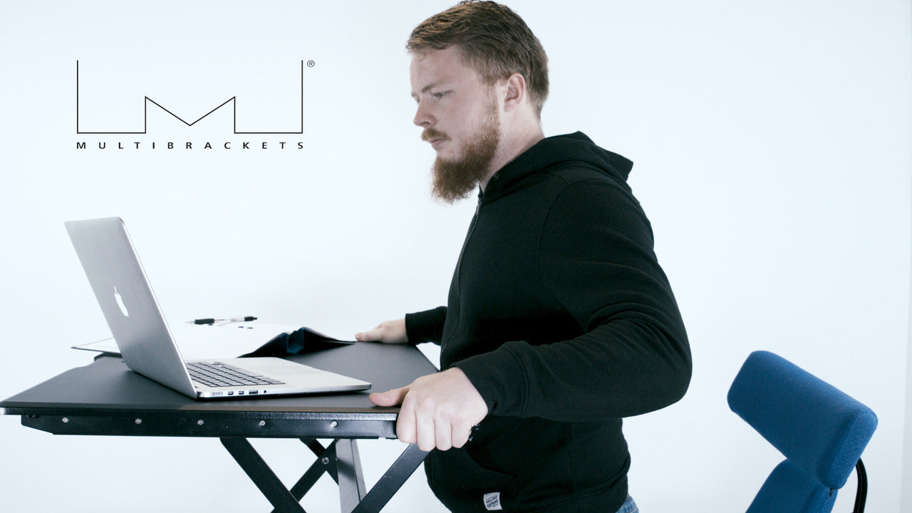 Multibrackets M Deskstand Workstation II | Sit And Stand Works Space Table Stand Multibrackets
