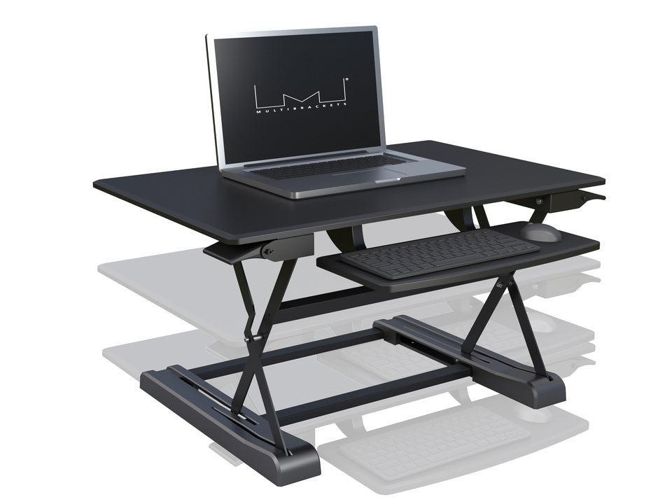 Multibrackets M Deskstand Workstation II | Sit And Stand Works Space Table Stand Multibrackets