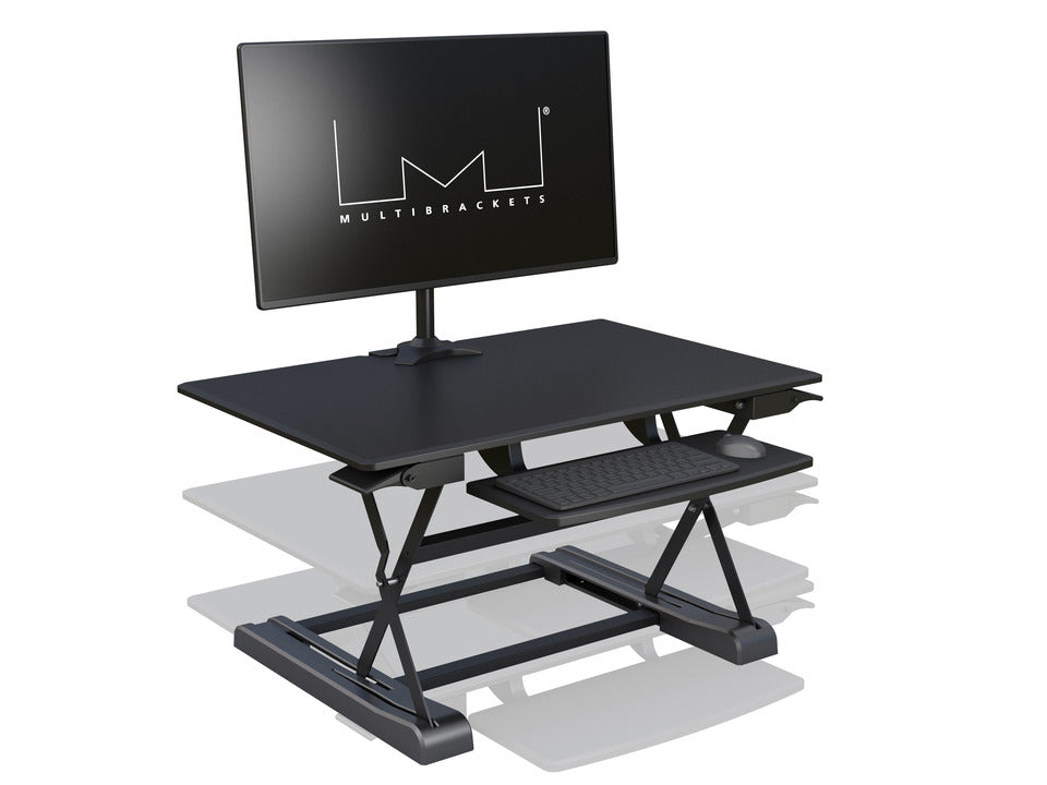 Multibrackets M Deskstand Workstation II | Sit And Stand Works Space Table Stand Multibrackets