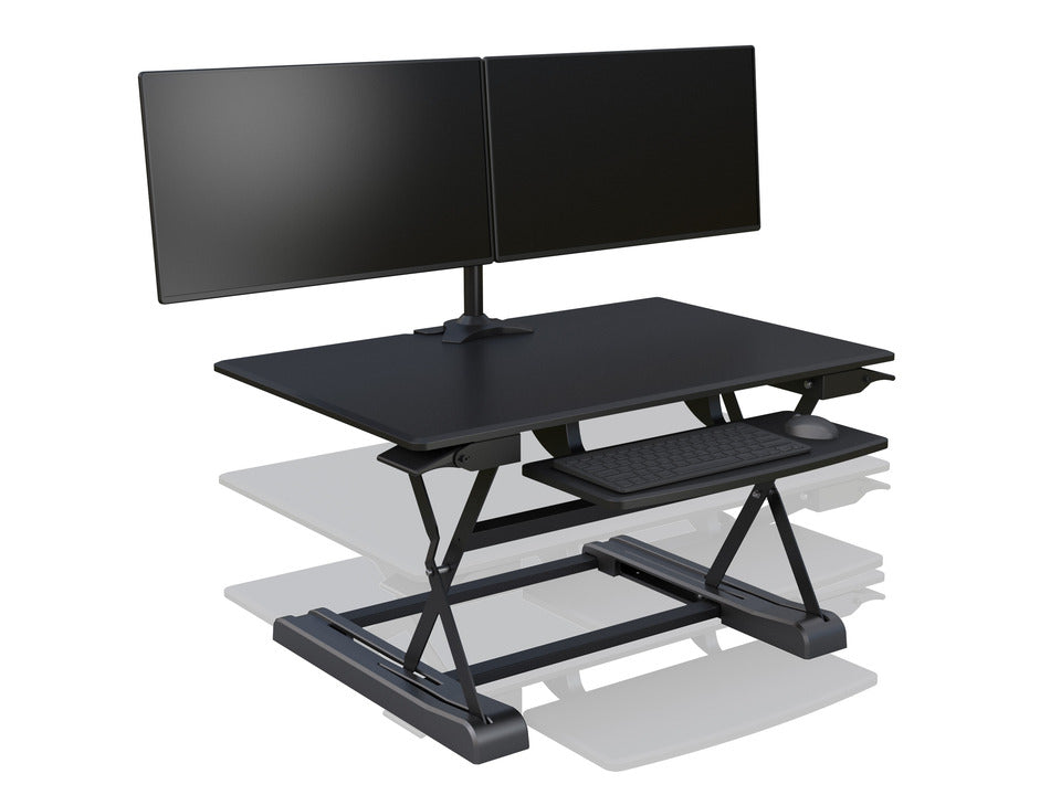 Multibrackets M Deskstand Workstation II | Sit And Stand Works Space Table Stand Multibrackets