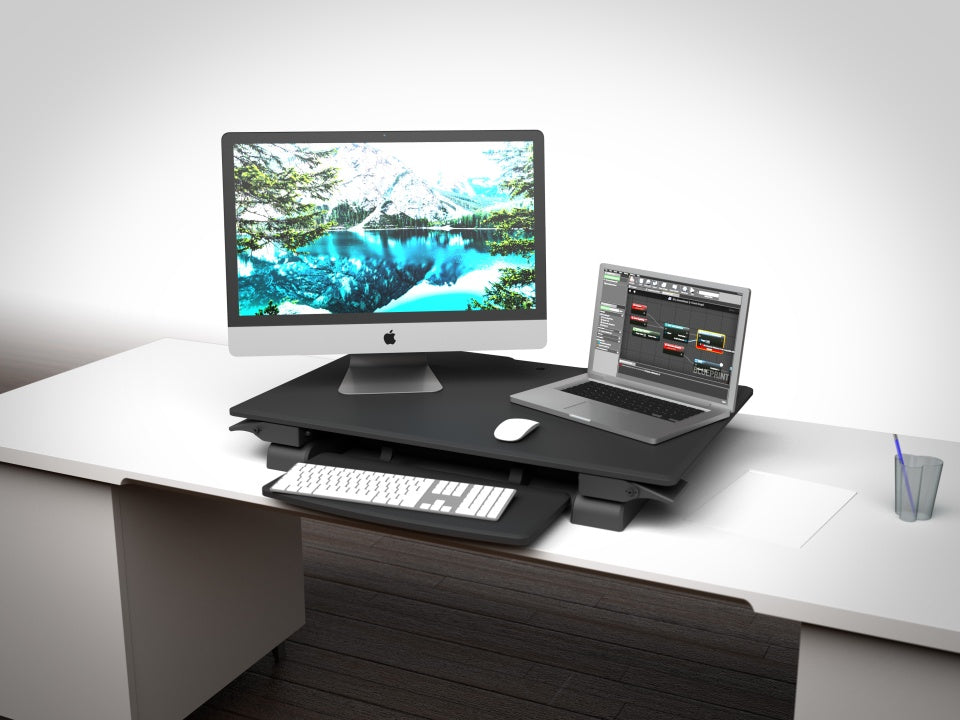 Multibrackets M Deskstand Workstation II | Sit And Stand Works Space Table Stand Multibrackets