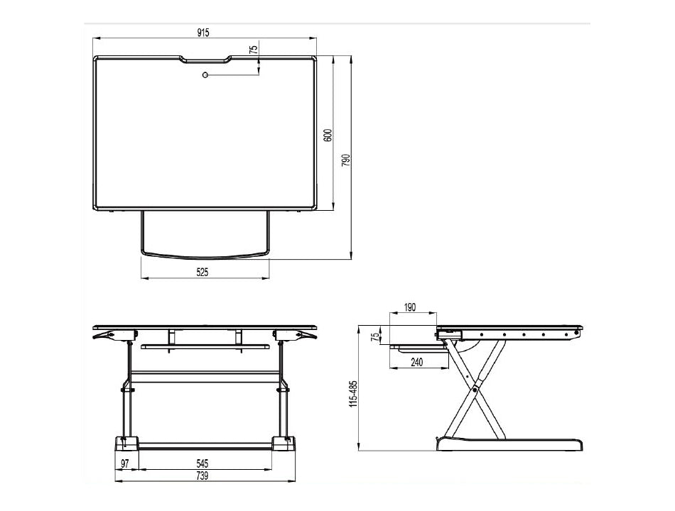 Multibrackets M Deskstand Workstation II | Sit And Stand Works Space Table Stand Multibrackets