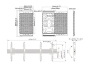 Multibrackets MBW2U Media Storage M Pro Series Wallmount Wall Mount Bracket Multibrackets