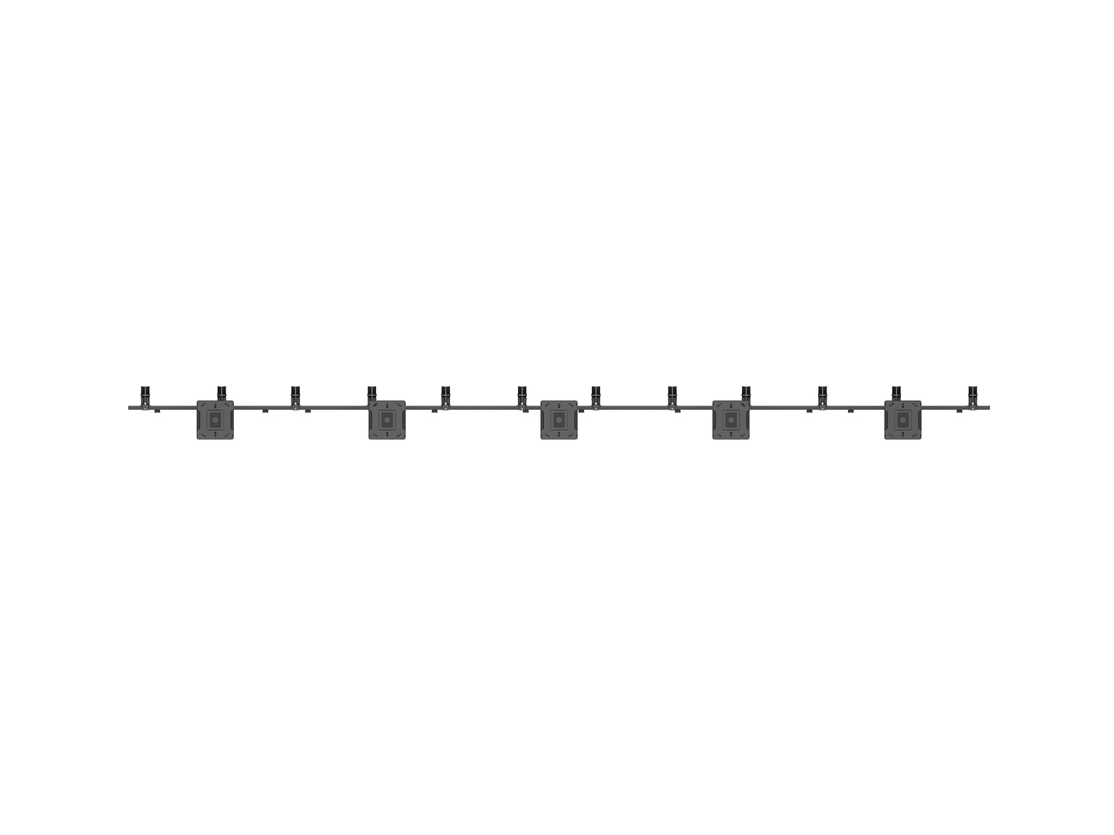 Multibrackets M Menu Board Pro 6-Screen Ceiling Mount For 40"-65" Screen | VESA 400x400 Ceiling Mount Bracket Multibrackets