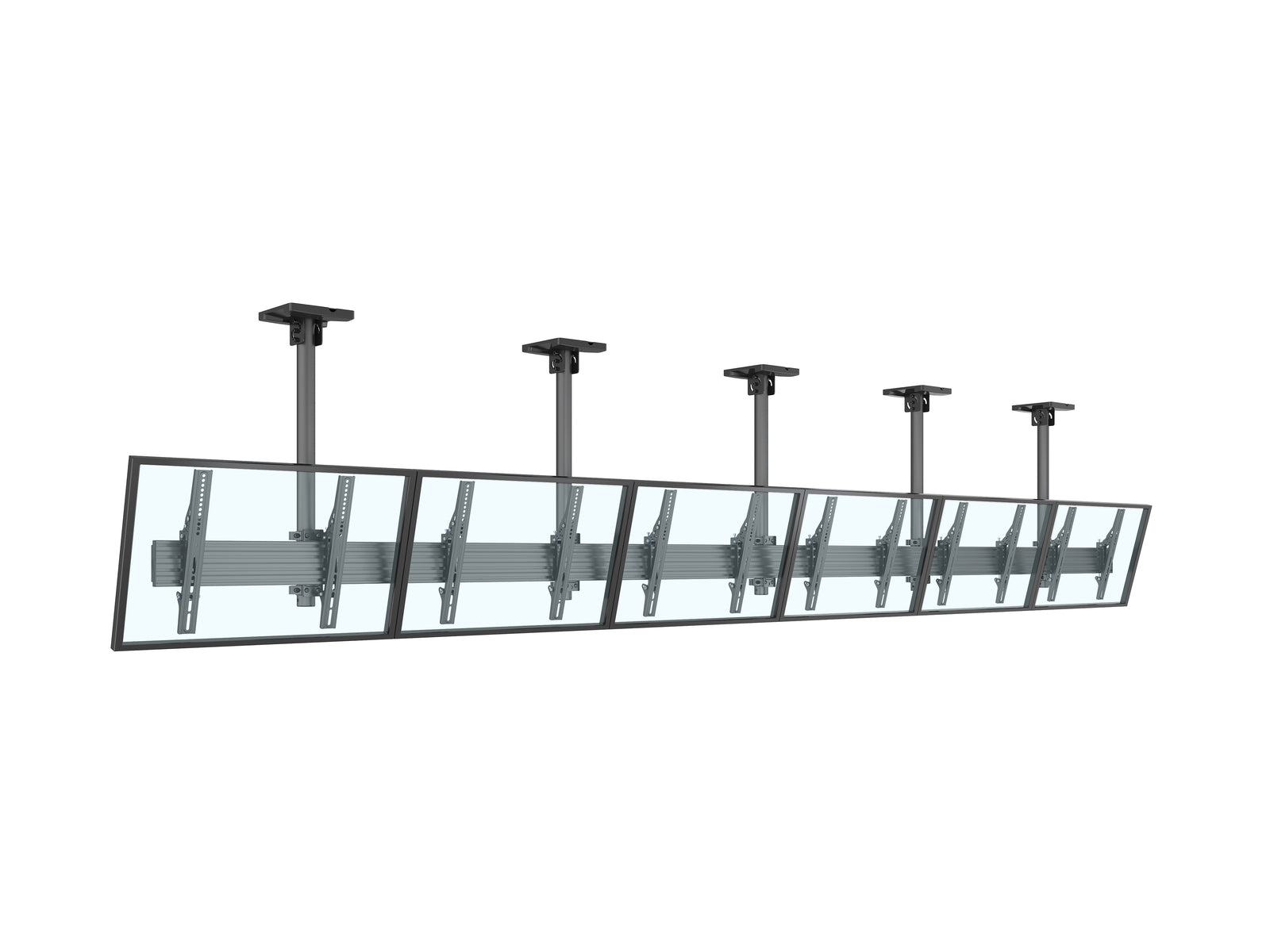 Multibrackets M Menu Board Pro 6-Screen Ceiling Mount For 40"-65" Screen | VESA 400x400 Ceiling Mount Bracket Multibrackets